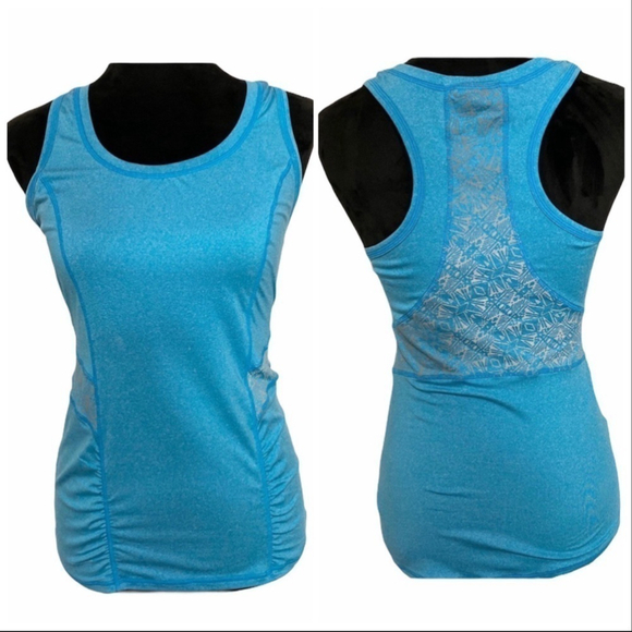 Athleta Tops - ATHLETA Northern Lights blue reflective tank top size xs